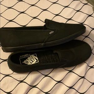 Black slip-on vans